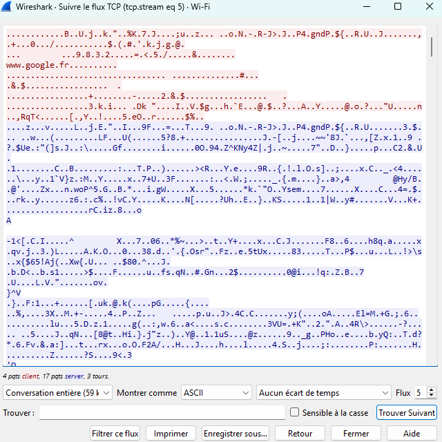 Message encrypté